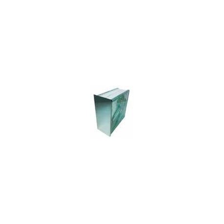 GLOSS CHROME STRAIGHT ALUMINUM TERMINAL PROFILE 1m.