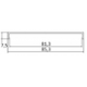 WHITE STRAIGHT ALUMINUM TERMINAL PROFILE 1m.