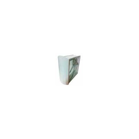 PERFIL TERMINAL ALUMINIO CURVO BLANCO 1m.