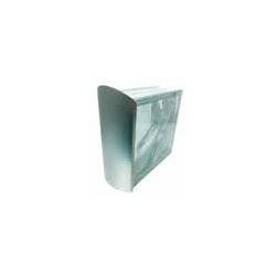 PERFIL TERMINAL ALUMINIO CURVO PLATA MATE 1m.