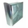 GLOSS CHROME CURVED ALUMINUM TERMINAL PROFILE 1m.