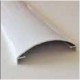 WHITE CURVED ALUMINUM TERMINAL PROFILE 1m.