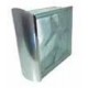 GLOSS CHROME CURVED ALUMINUM TERMINAL PROFILE 1m.