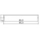 HIGH GLOSS STRAIGHT STEEL END PROFILE 1.25m.
