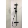 COLUMNA DE DUCHA MONOMANDO NEGRA GEDY STAR MIX 01