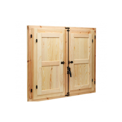 VENTANA DE MADERA 120x120cm