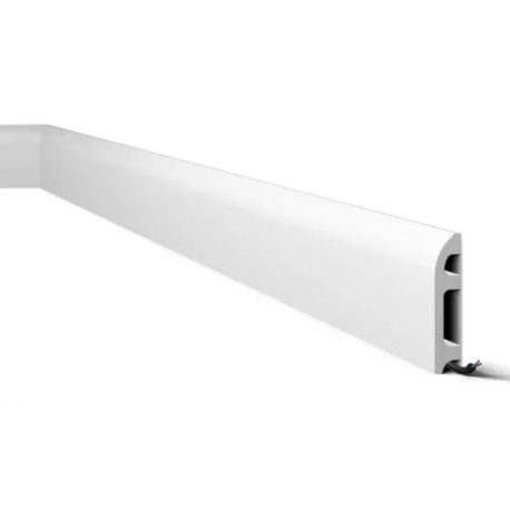 ZOCALO / RODAPIE Z6 POLIESTIRENO BLANCO MATE 70x10mm x2,25M