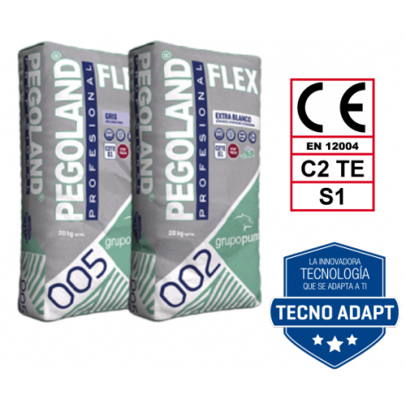 CEMENTO COLA PEGOLAND PROFESIONAL FLEX C2 BLANCO SACO 20 KG