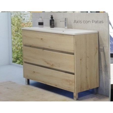 MUEBLE DE BAÑO AXIS de 80CM CON PATAS COLOR HERCULES