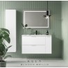 MUEBLE DE BAÑO COMPLETO KULA 100cm COLOR BLANCO BRILLO