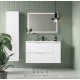 MUEBLE DE BAÑO COMPLETO KULA 100cm COLOR BLANCO BRILLO