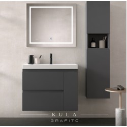 MUEBLE DE BAÑO COMPLETO KULA 100cm COLOR GRAFITO