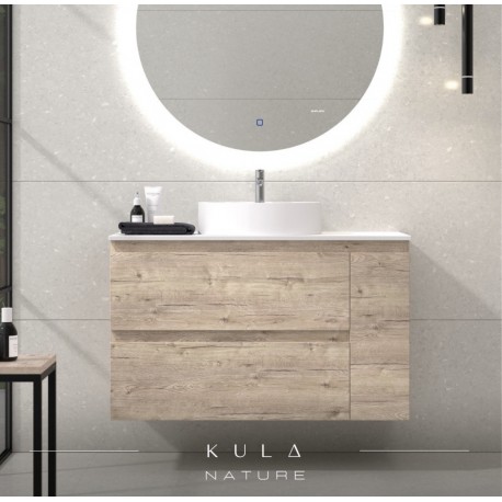 MUEBLE DE BAÑO COMPLETO KULA 80cm COLOR NATURE