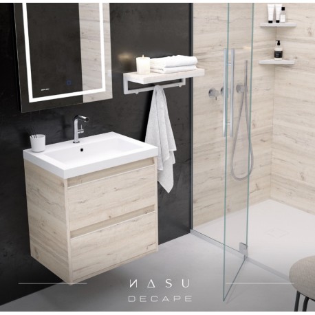 NASU SUSPENDED BATHROOM FURNITURE 60cm DECAPE COLOUR