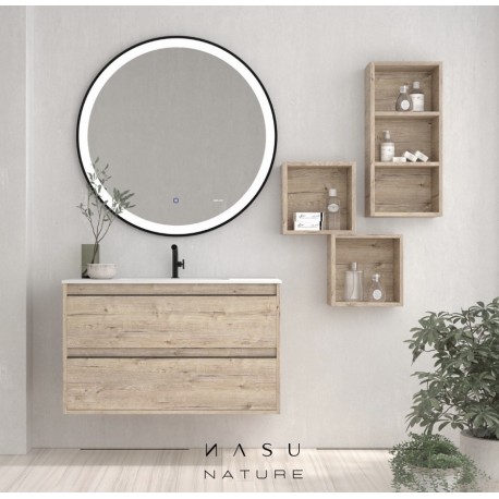 MUEBLE DE BAÑO SUSPENDIDO NASU 60cm COLOR NATURE
