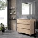 OROSI COMPLETE BATHROOM FURNITURE 80cm NATURE COLOUR