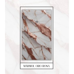 PLATO DE DUCHA 80x160cm 3D STONE PLUS MARMOL ROSA ORO