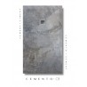 SHOWER TRAY 70x110cm STONE PLUS 3D CEMENTO 01