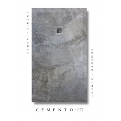 PLATO DE DUCHA 90x170cm 3D STONE PLUS CEMENTO 01