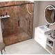SHOWER TRAY 70x150cm STONE PLUS 3D OASIS MARRÓN