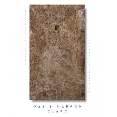 PLATO DE DUCHA 70x150cm 3D STONE PLUS OASIS MARRÓN