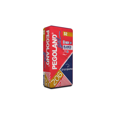 CEMENTO COLA PEGOLAND GEL S2 BLANCO 25KG