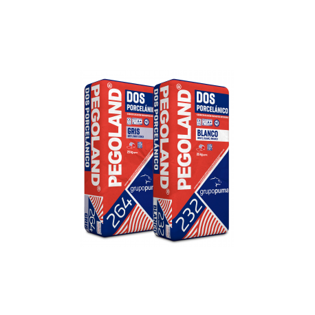 CEMENTO COLA PEGOLAND DOS PORCELÁNICO BLANCO C2 25KG