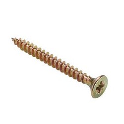 TORNILLOS TIRAFONDO PARA MADERA BICROMATADOS 3X20MM. 1000UDS