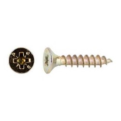 TORNILLOS TIRAFONDO PARA MADERA BICROMATADOS 3,5X16MM. 1000UDS