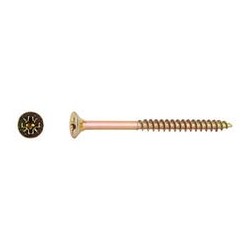TORNILLOS TIRAFONDO PARA MADERA BICROMATADOS 6X80MM. 100UDS