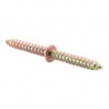 DOUBLE THREADED WOODEN STUD 5 X 60 MM. 10 PCS.