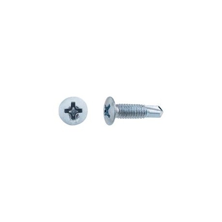 TORNILLOS ROSCA CHAPA PARA METAL CINCADOS 4X16MM. 500UDS