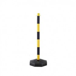 POSTE PCV AMARILLO Y NEGRO RELLENABLE