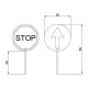 SEÑAL PALETA MANUAL STOP/PASE 1UD