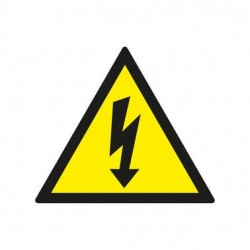 SEÑAL ADHESIVA RIESGO ELÉCTRICO 5UDS.