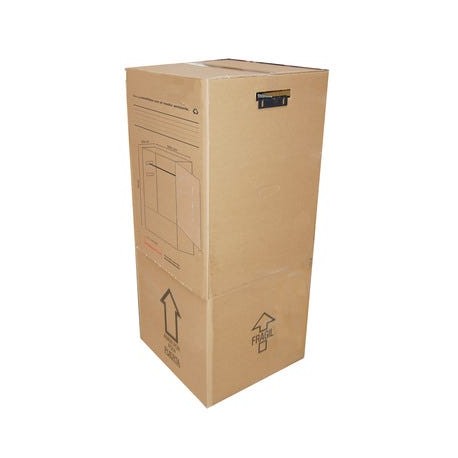 CAJA ARMARIO DE CARTON GUARDARROPA 140 X 50 X 50 CM.