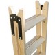 ESCALERA DE MADERA 4 + 4 PELDAÑOS