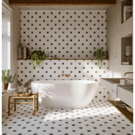 STAR WHITE MATE 44x44cm, COM