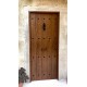 PUERTA DE ENTRADA RUSTICA NOGAL 80cm DERECHA