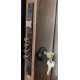 PUERTA DE ENTRADA RUSTICA NOGAL 80cm DERECHA
