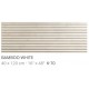 BAMBOO WHITE 40x140cm x12mm, STD