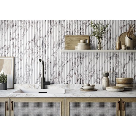 FLUTED CALACATTA VIOLA 40x120cm, ECO