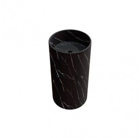 SANDED SINK, BLACK MARBLED