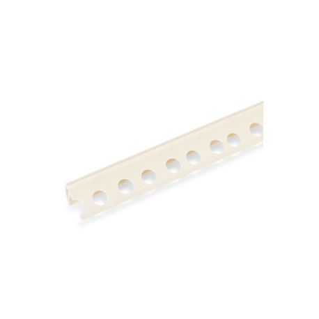 GUARDACANTO LISO CERRADO DE PVC  MARFIL 12mm  2,6m