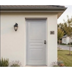 ECO WHITE ARMORED ENTRANCE DOOR 89cm LEFT