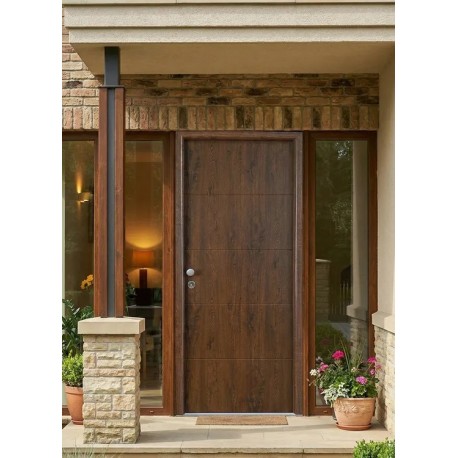 PUERTA ENTRADA RESIDENCIAL VT5 ROBLE 91 CM IZQUIERDA