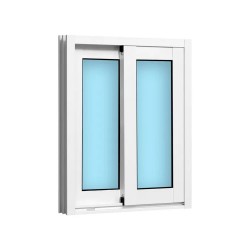 VENTANA ALUMINIO BLANCA CORREDERA 50x60cm