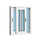 VENTANA ALUMINIO BLANCA CORREDERA 50x60cm