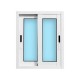 VENTANA ALUMINIO BLANCA CORREDERA 50x60cm