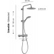 COLUMNA DE DUCHA GEDY STAR PLUS 02 COLUMNA MONOMADO GUN METAL